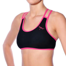 Load image into Gallery viewer, Xenia sports bra | Sports bra | Color: yellow | Women's sports bra | Dragonfly Pole Dance Clothes and Bikram Hot Yoga Outfit

