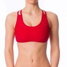 Load image into Gallery viewer, Xenia sports bra | Sports bra | Color: red | Women's sports bra | Dragonfly Pole Dance Clothes and Bikram Hot Yoga Outfit
