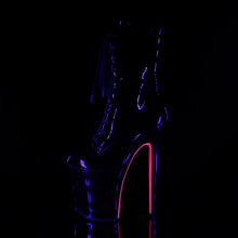 Cargar imagen en el visor de la galería, Tacones Pleaser XTREME-1020TT Negro Charol Neon
