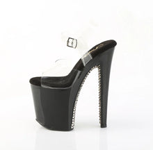Cargar imagen en el visor de la galería, Tacones Pleaser XTREME-808SPRS Transparente Negro Pewter
