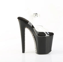 Cargar imagen en el visor de la galería, Tacones Pleaser XTREME-808SPRS Transparente Negro Pewter
