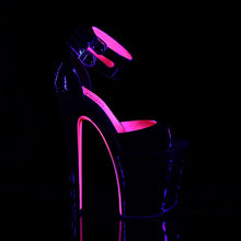 Cargar imagen en el visor de la galería, Tacones Pleaser XTREME-875TT Negro Charol Neon

